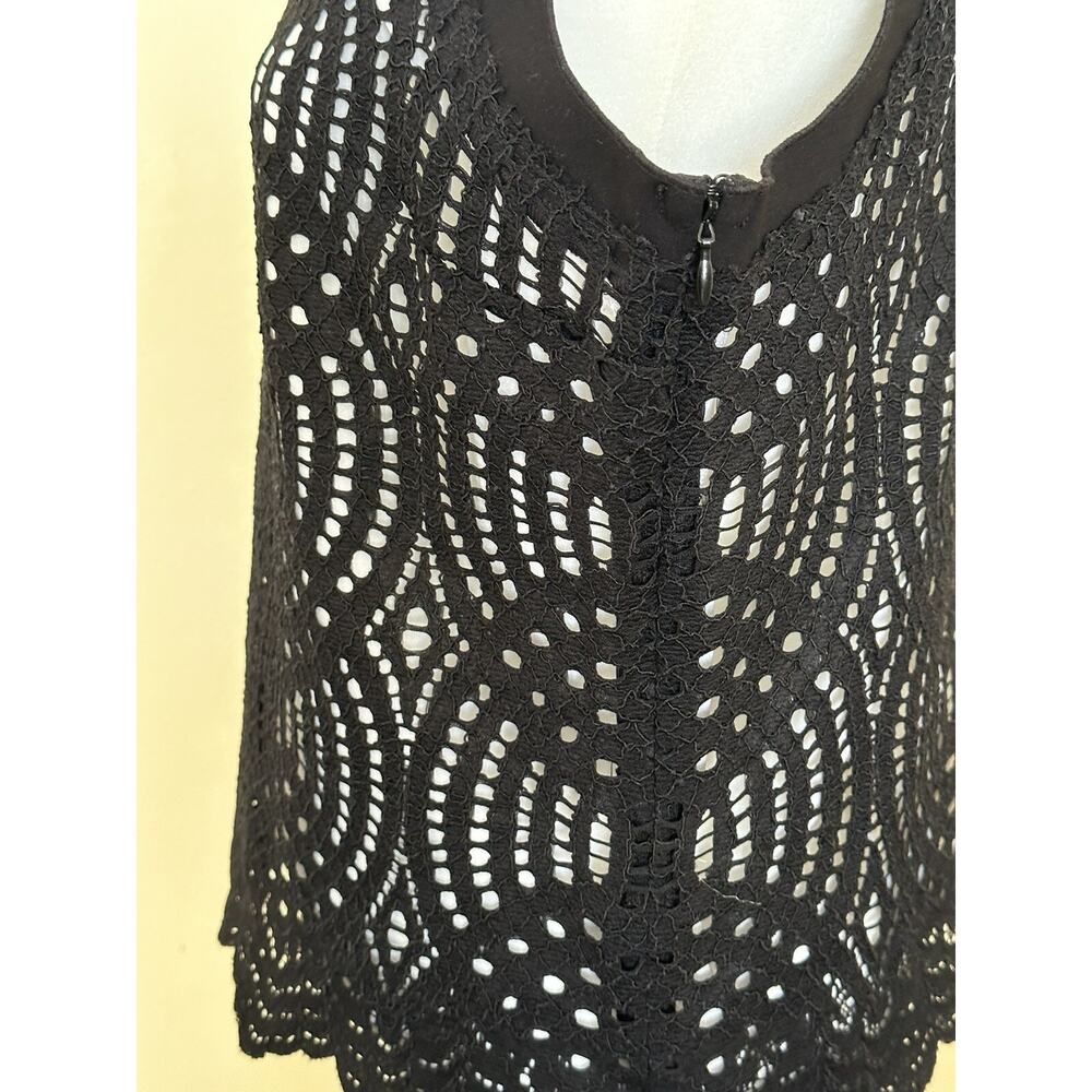 Calvin Klein Black Top Size 10 New with Tags Womens Dressy‎ Business Casual Top - Picture 9 of 16